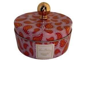 Vera Bradley Mavaroon Rose Scented Candle in Collectible Tin NEW Floral